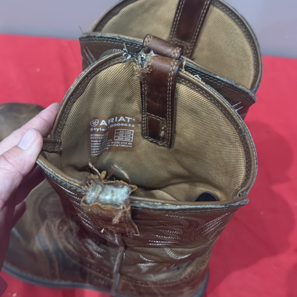 Ariat Brown Leather Western Boots - Picture 4 of 7